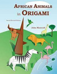 African animals in origami