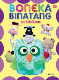 Boneka binatang dari kain katun